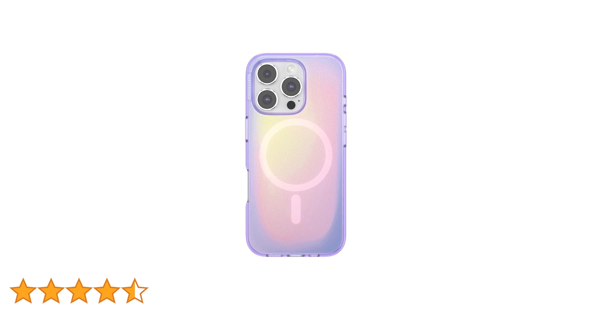 PopSockets iPhone 16 Plus ケースとグリップセット チャコール クリアブラック MagSafe ポップケース（iPhone 16